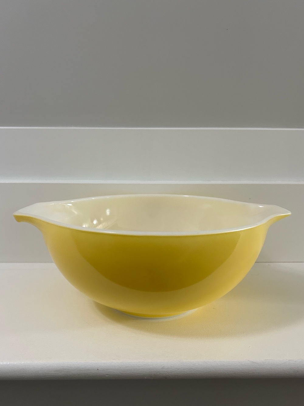 Vintage PYREK- Yellow Cinderella Mixing Bowl with Pour Spouts